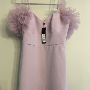 BCBG pouf sleeve evening dress size 12 NWT